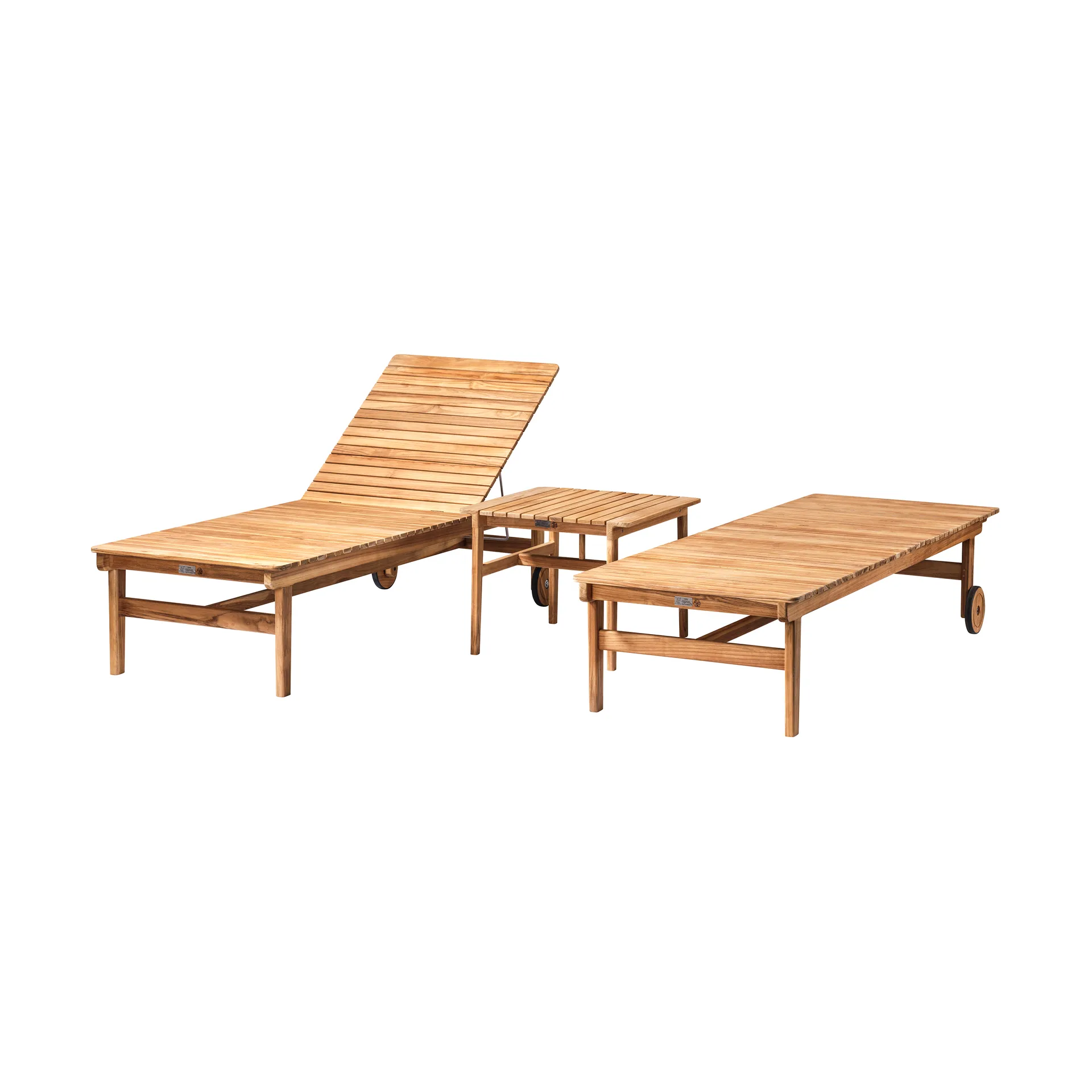 Leżak M8 Sammen , Teak-nature oiled FDB Møbler