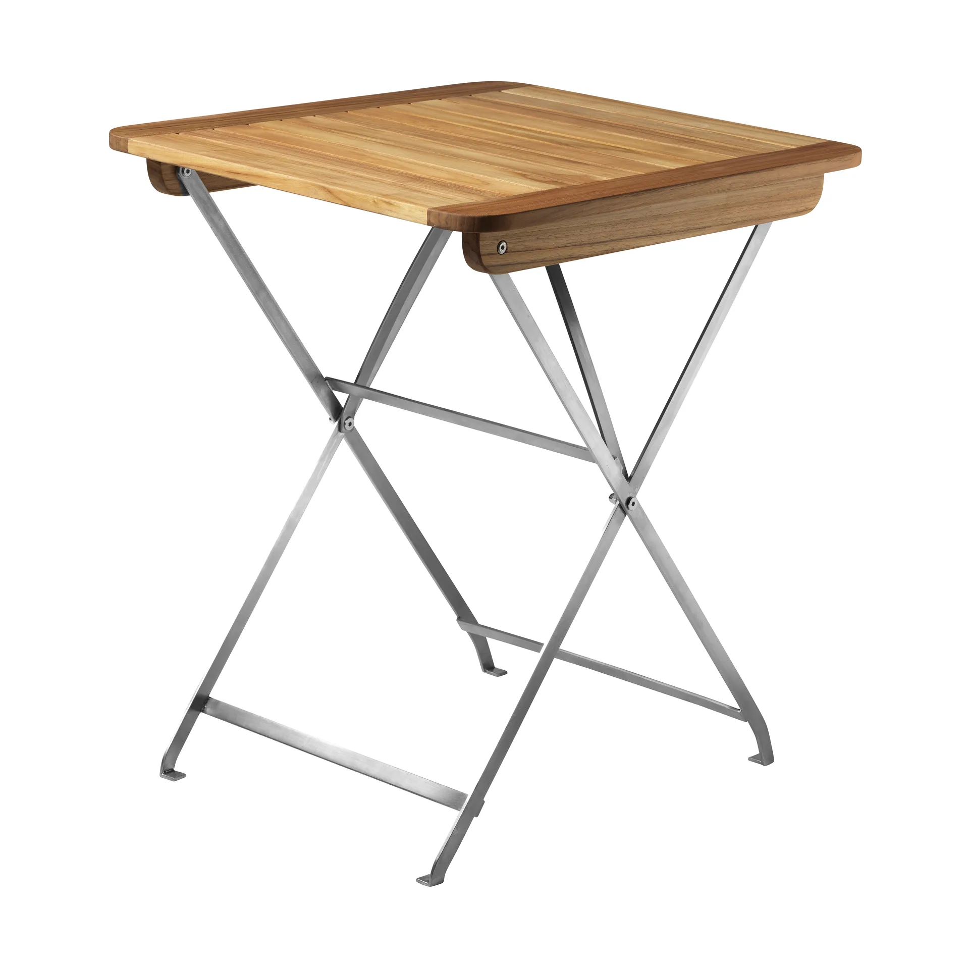 M26 Lilleø stół ogrodowy, Teak-nierdzewna stal FDB Møbler