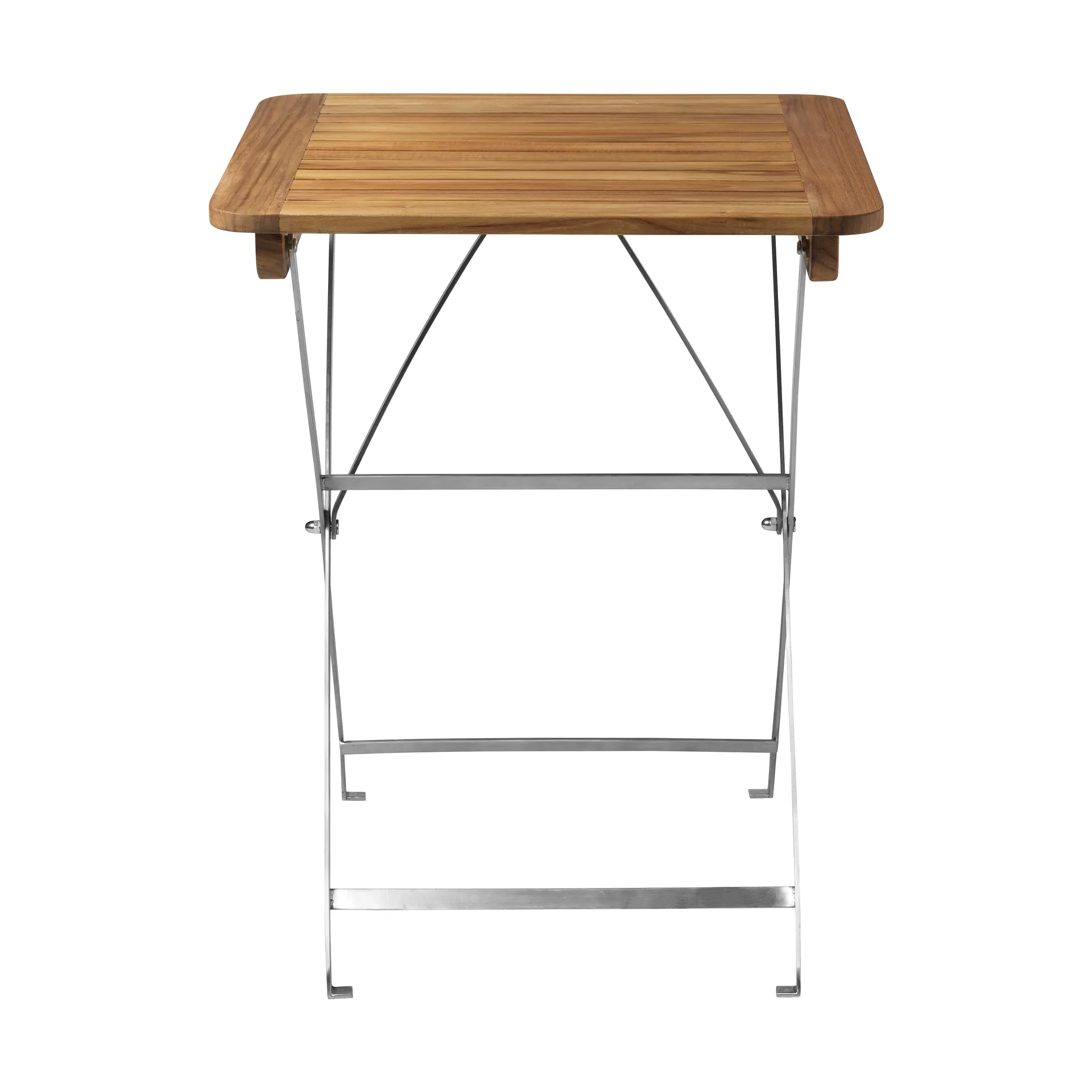 M26 Lilleø stół ogrodowy, Teak-nierdzewna stal FDB Møbler