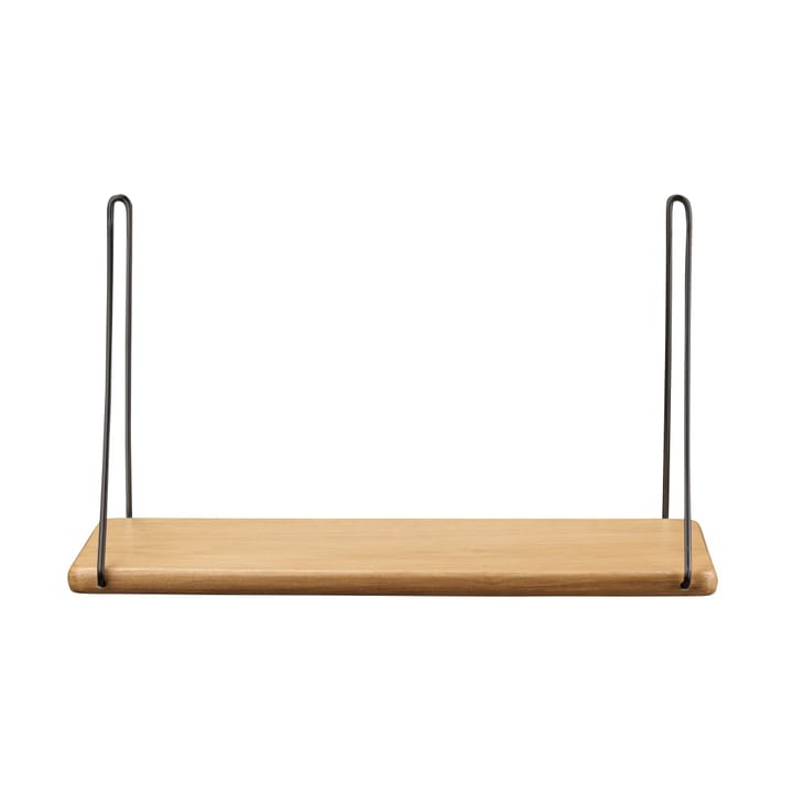 Półka B145 ze wspornikami, 20x45 cm oak nature-black lacquered FDB Møbler