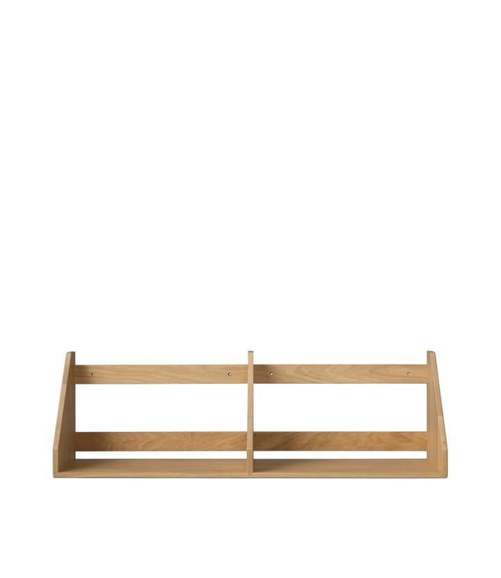Półka B5 gloss 5 80x21 cm - Oak nature lacquered - FDB Møbler