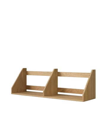 Półka B5 gloss 5 80x21 cm - Oak nature lacquered - FDB Møbler