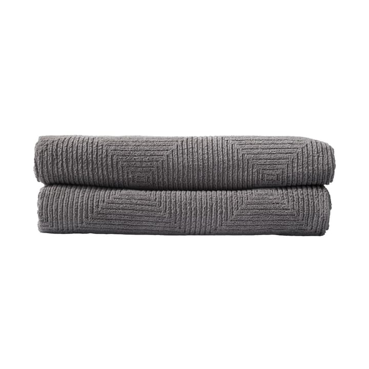 R33 Kirkeby ręcznik kąpielowy 2 szt. - Granite gray - FDB Møbler