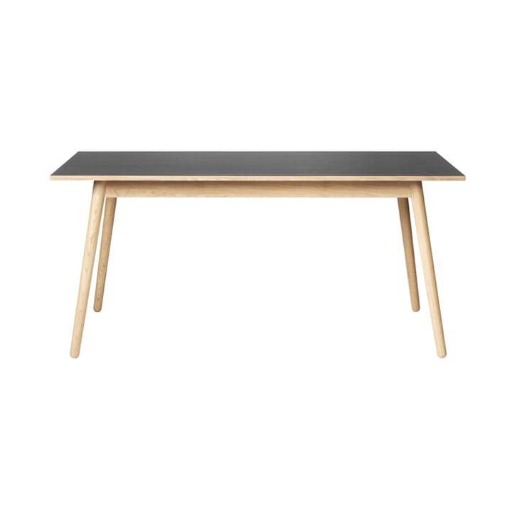 Stół do jadalni C35B 82x160 cm - Black-oak nature lacquered - FDB Møbler