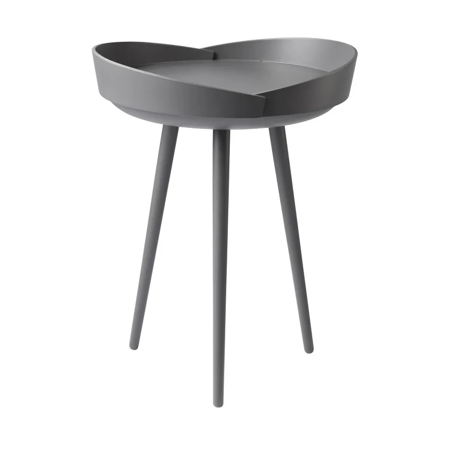 Stolik D106 Bakkedal Ø38 cm, Beech dark blue painted FDB Møbler