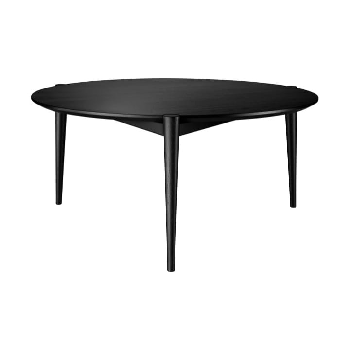 Stolik kawowy D102 Søs Ø85 cm - Oak black painted - FDB Møbler