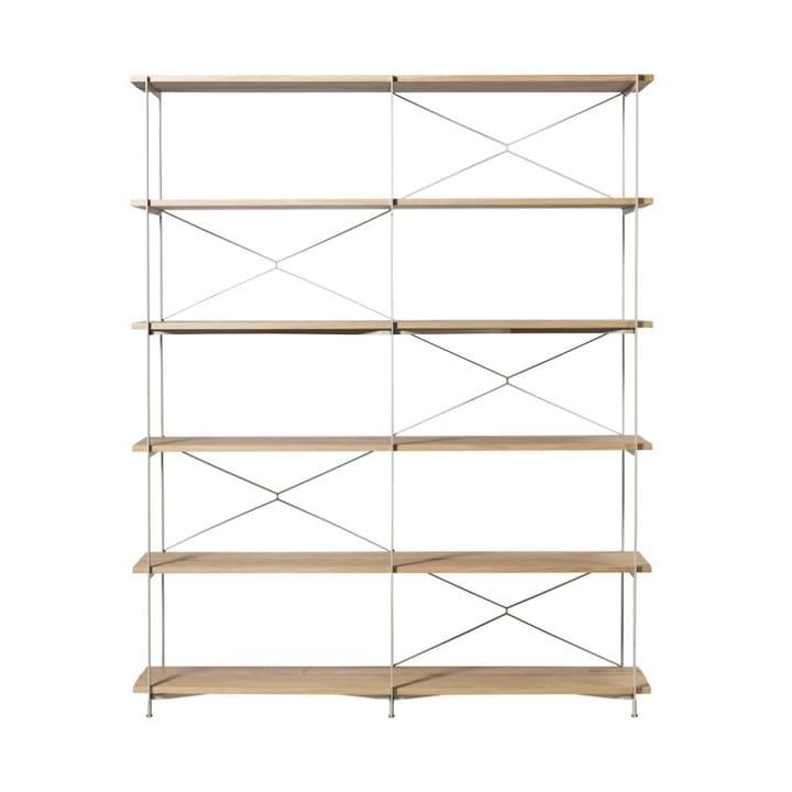 System półek A91 Nordhavn  - Oak nature lacquered Silk Grey TB - FDB Møbler