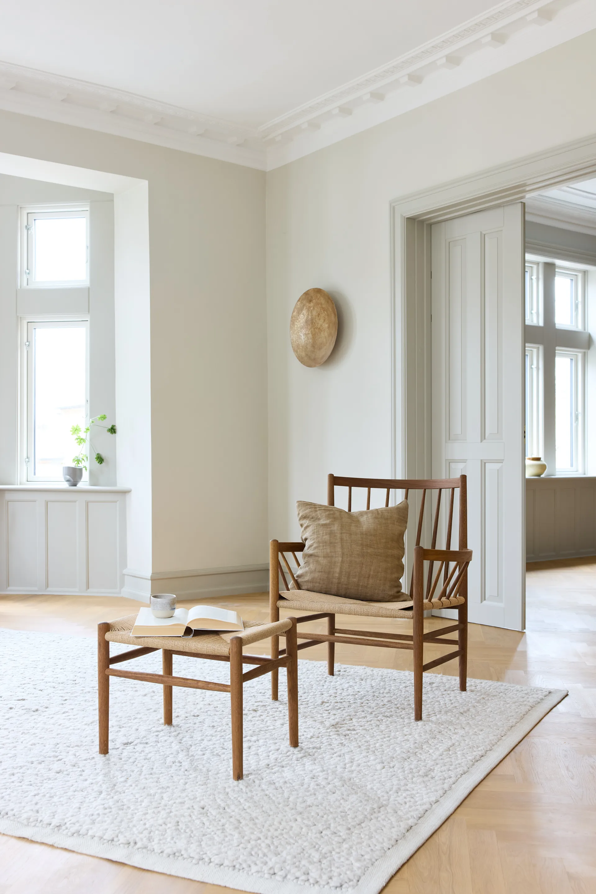 Taboret J83, Smoked oak oiled-nature FDB Møbler