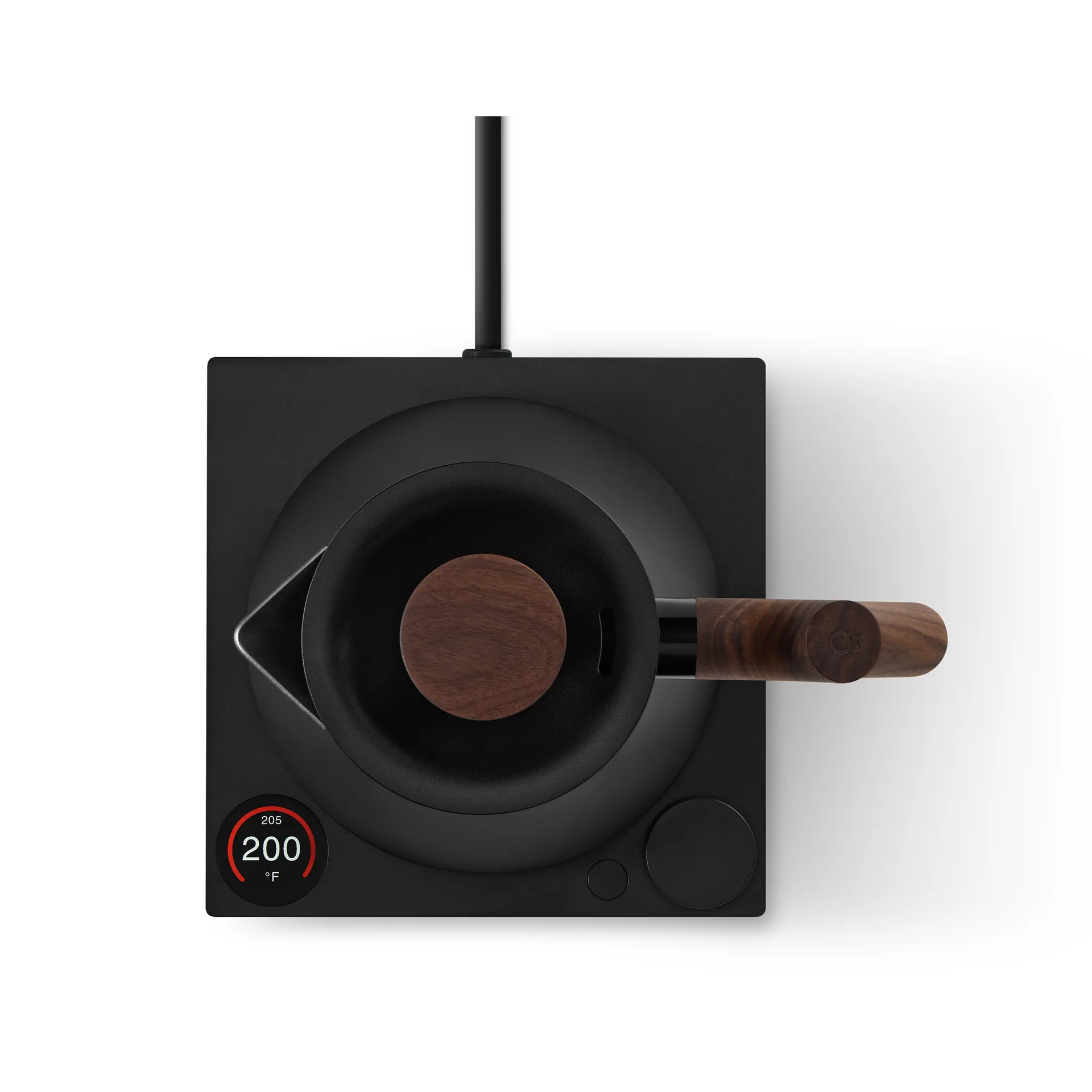 Czajnik elektryczny Corvo EKG Pro 0,9 L, Matte black-walnut Fellow