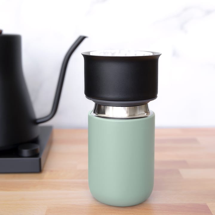 Dripper do kawy Stagg X Pour-Over, Matte black-clear glass Fellow