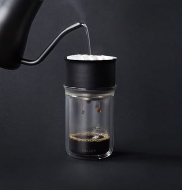 Dripper do kawy Stagg X Pour-Over - Matte black-clear glass - Fellow
