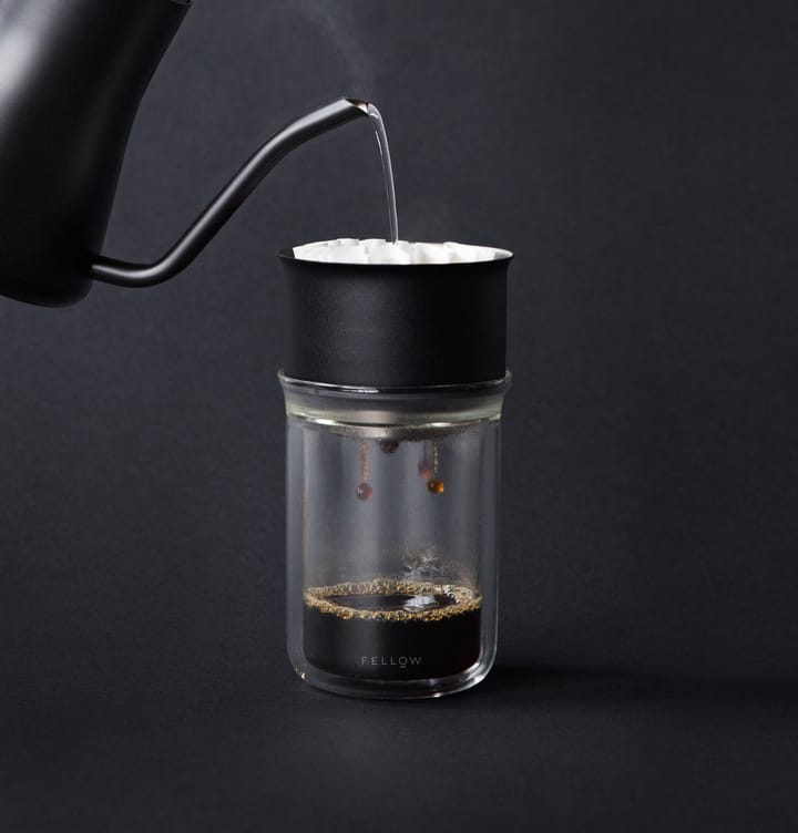 Dripper do kawy Stagg X Pour-Over, Matte black-clear glass Fellow