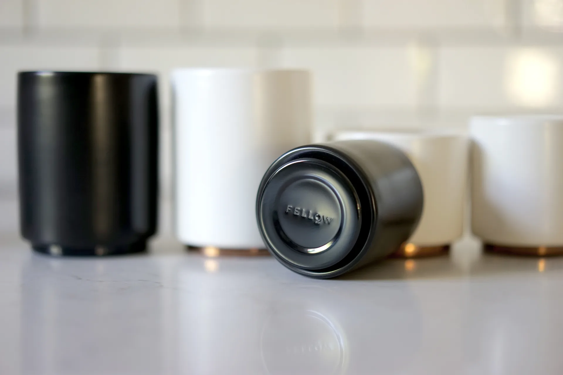 Kubek do latte Monty Milk Arts 325 ml, Black Fellow