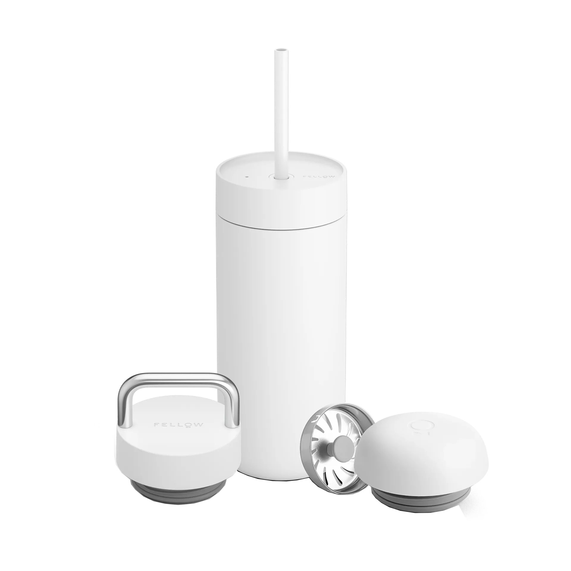 Kubek termiczny 3 w 1 zestaw z pokrywką Carter Move, Matte white Fellow