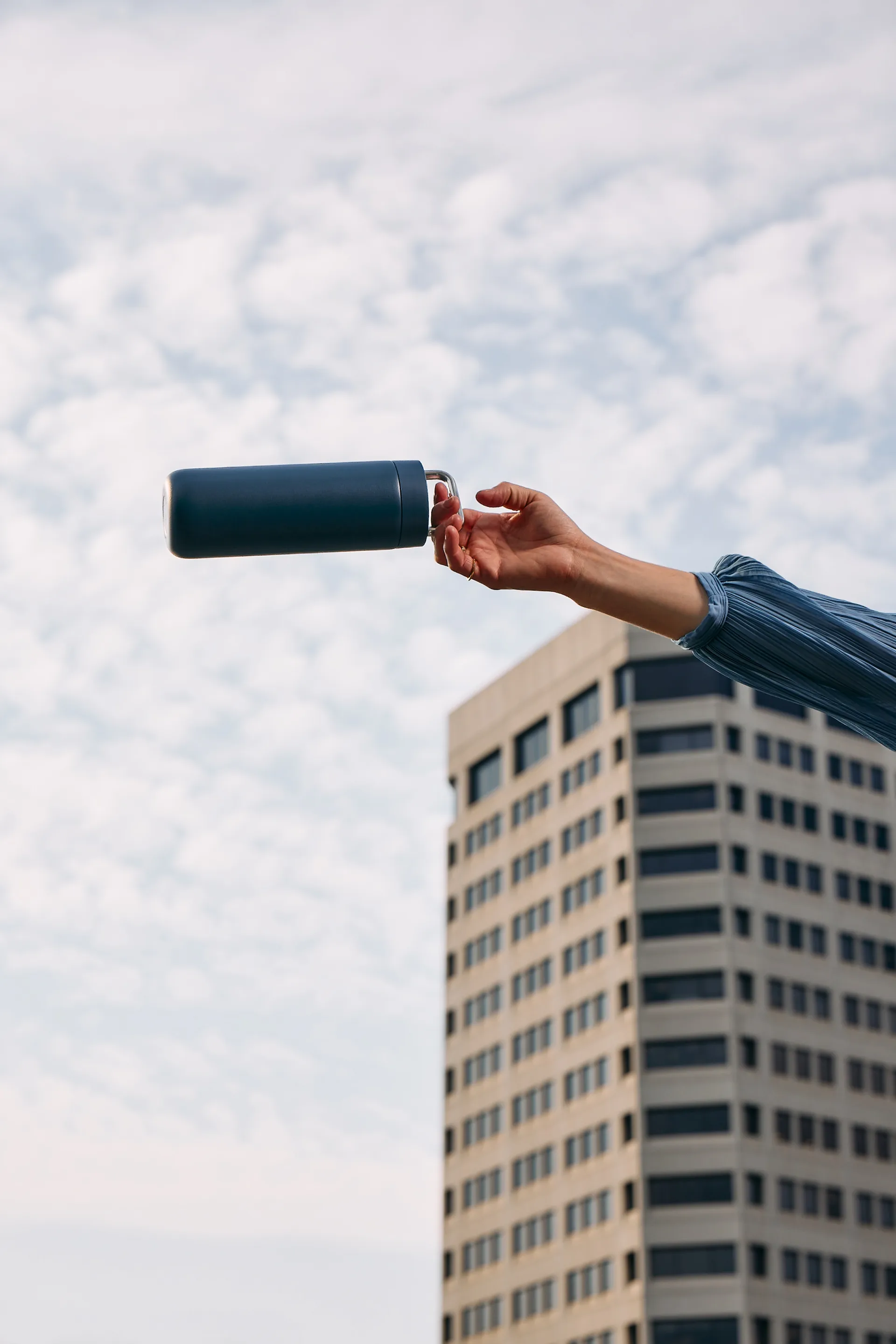 Kubek termiczny 3 w 1 zestaw z pokrywką Carter Move, Stone blue Fellow