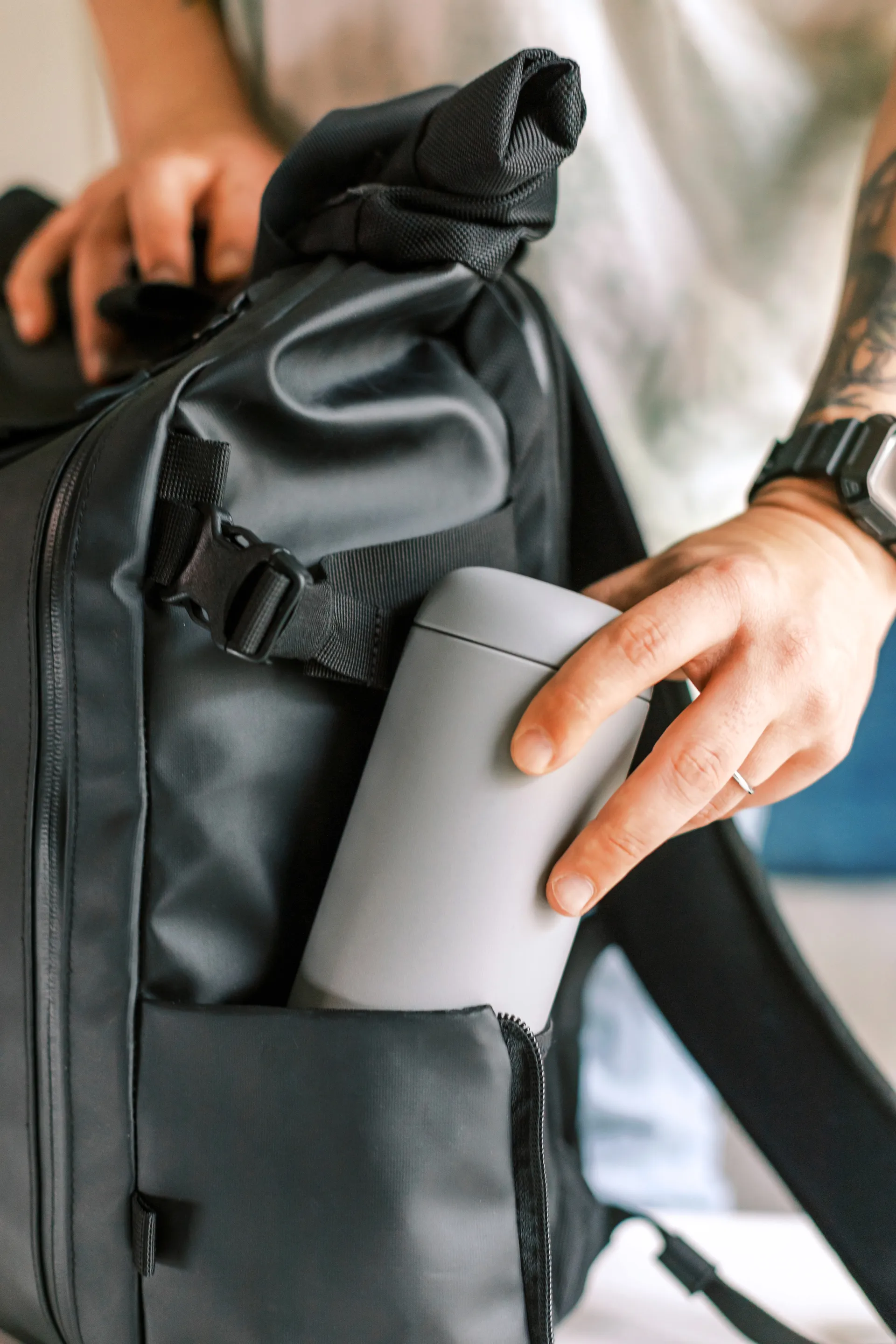 Kubek termiczny z ochroną przed rozpryskami Carter 47 cl, Matte grey Fellow