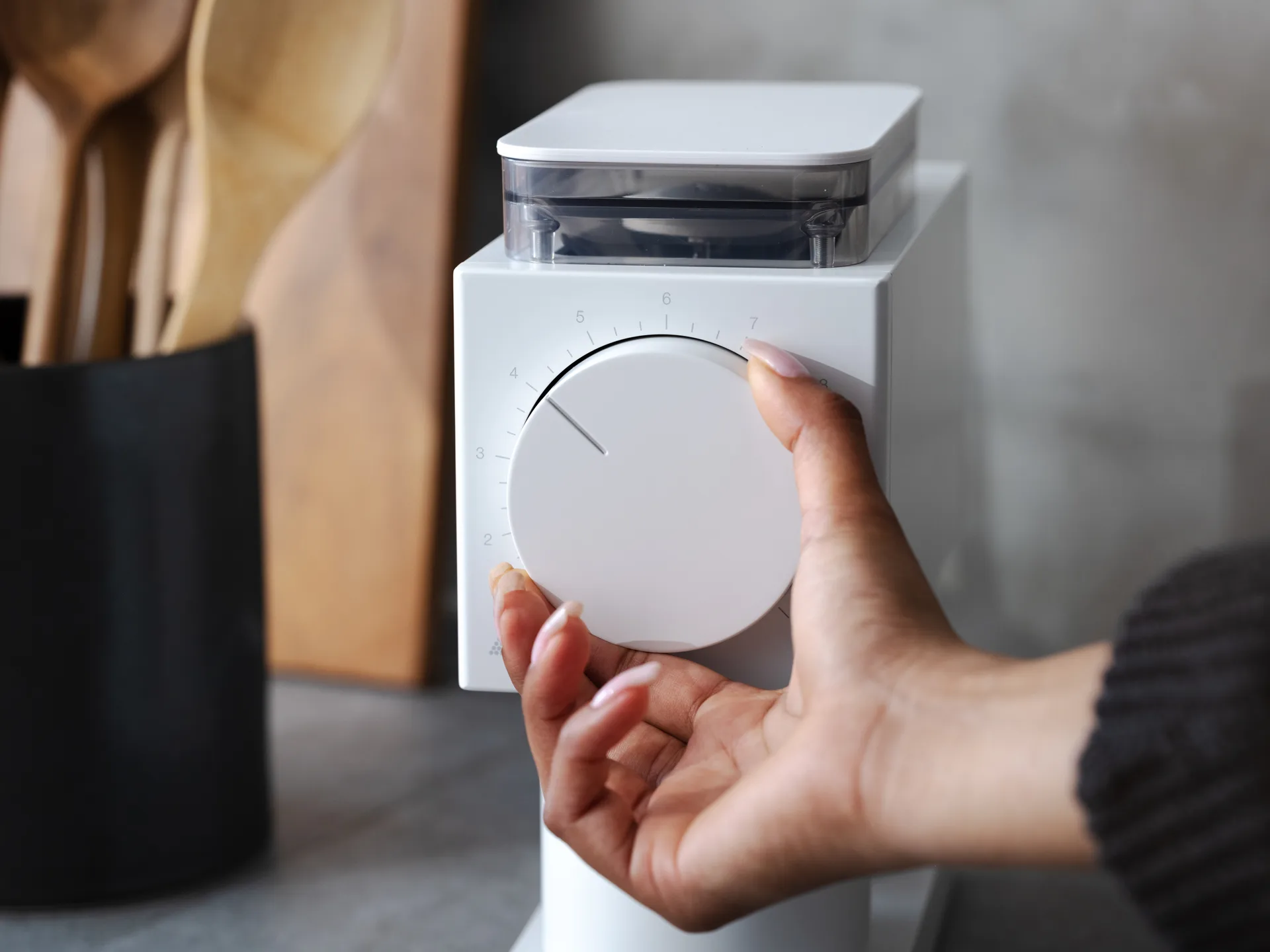 Młynek do kawy Ode gen 2, Matte white Fellow