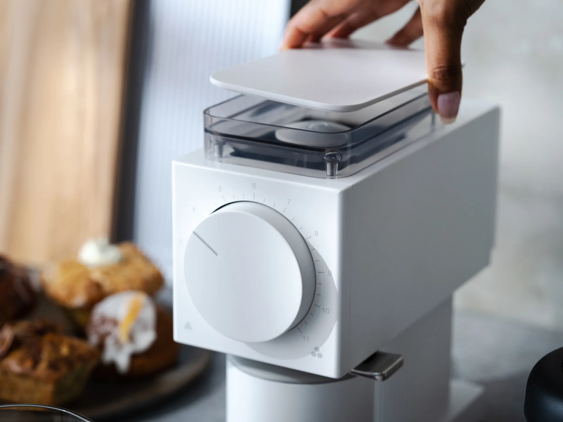 Młynek do kawy Ode gen 2, Matte white Fellow