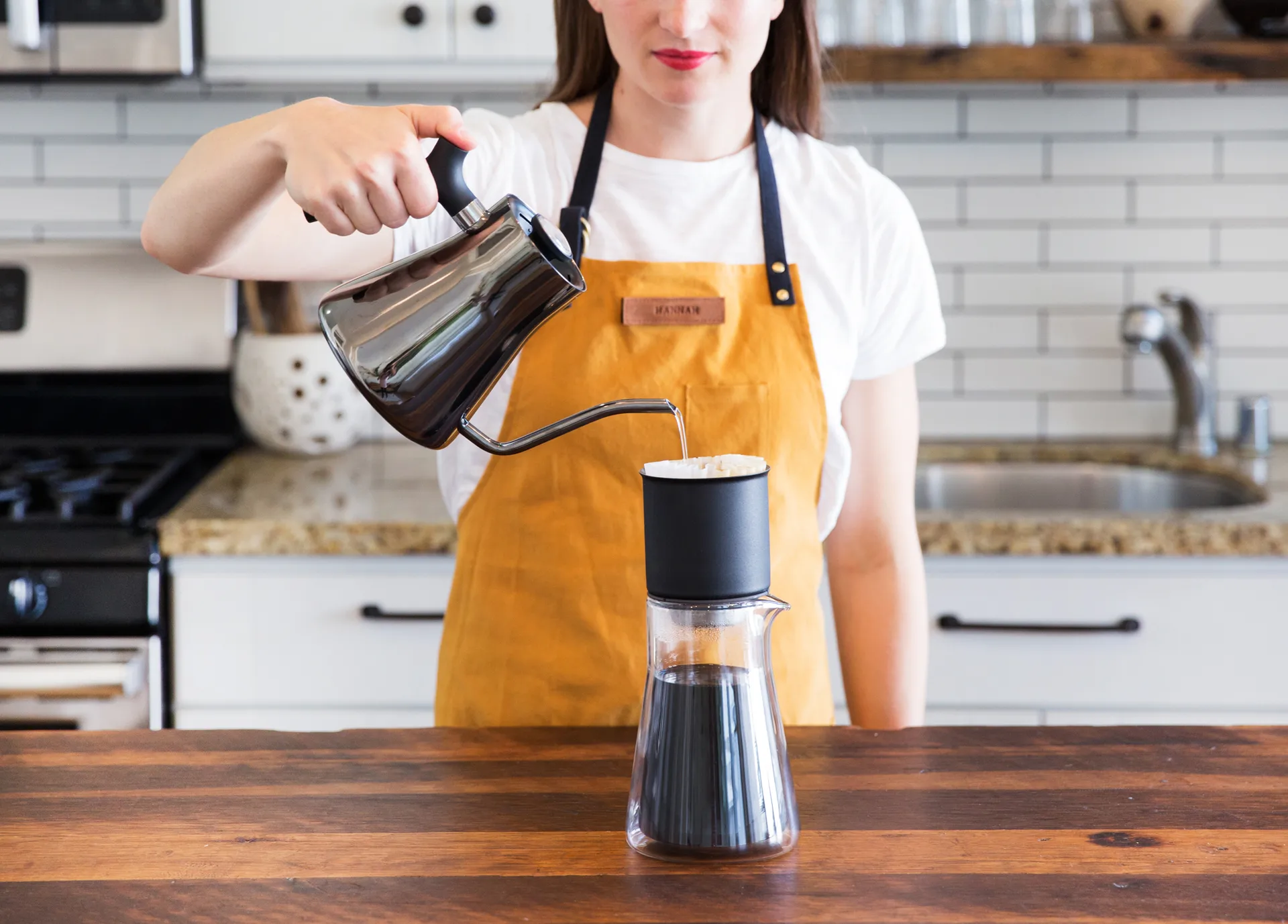 Stagg XF zestaw do pour-over, Matte black-clear glass Fellow
