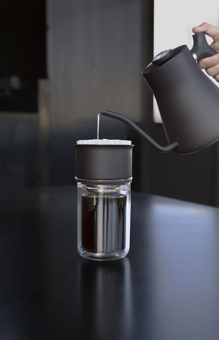 Zestaw do parzenia kawy Stagg X Pour-Over, Matte black-clear glass Fellow