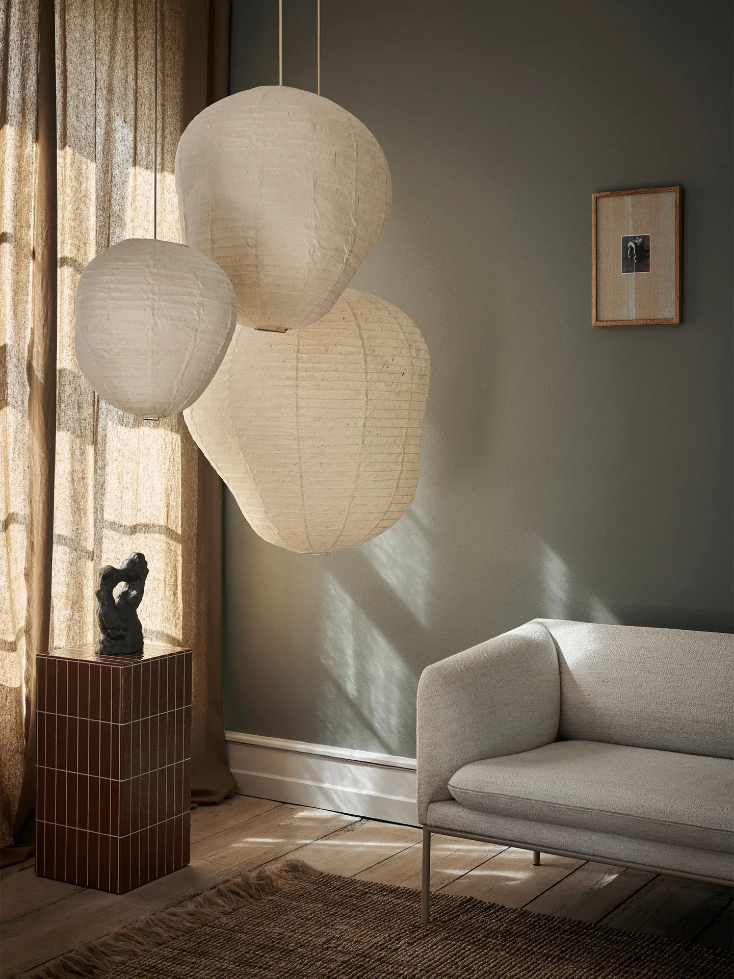 Abażur Kurbis, 40 cm, Natural Ferm Living