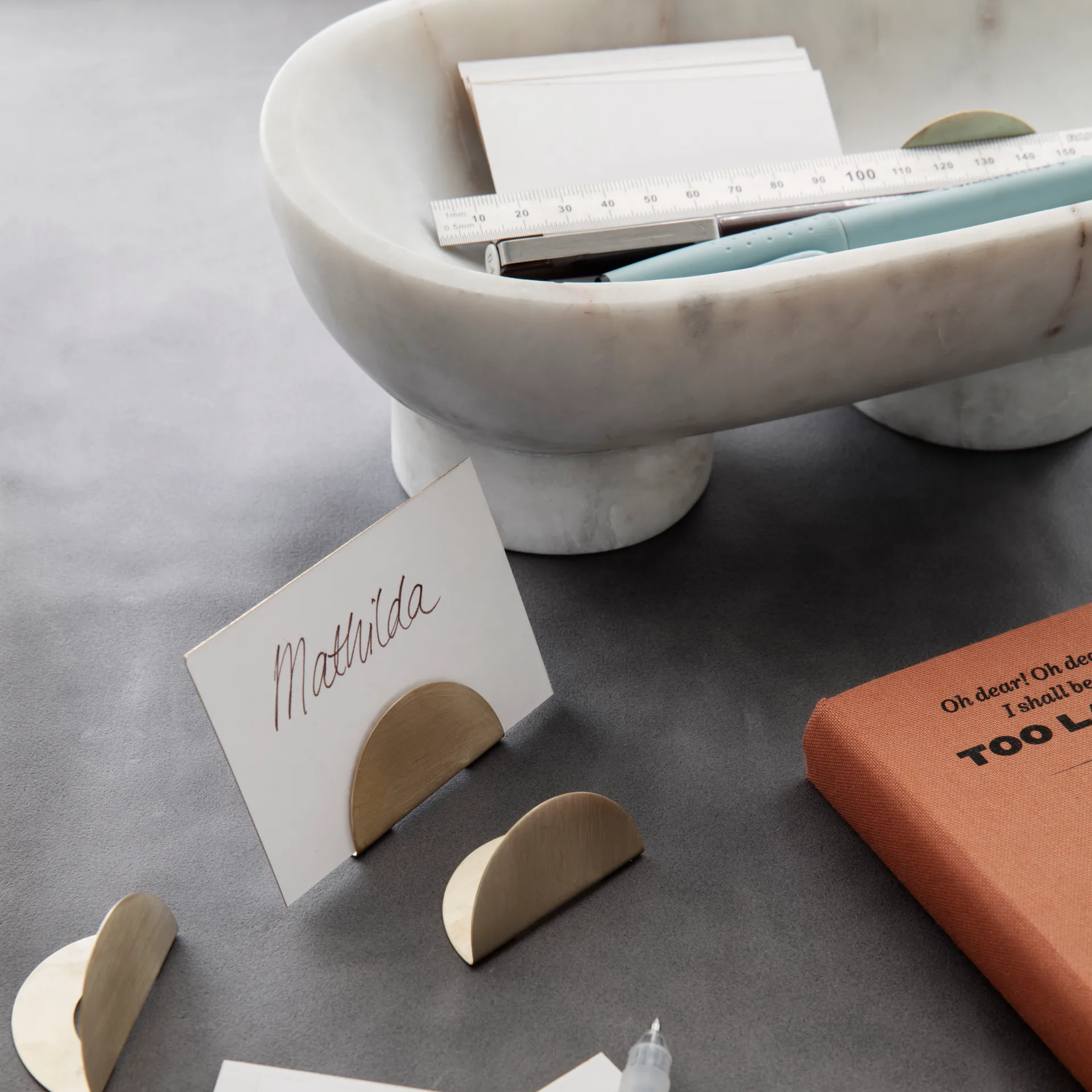 Alza marmurowa miska, white Ferm Living