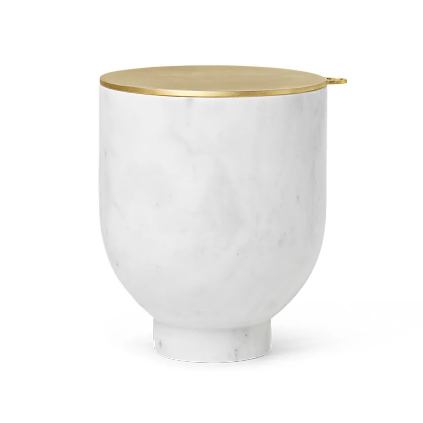 Alza pojemnik na lód, white marble Ferm Living