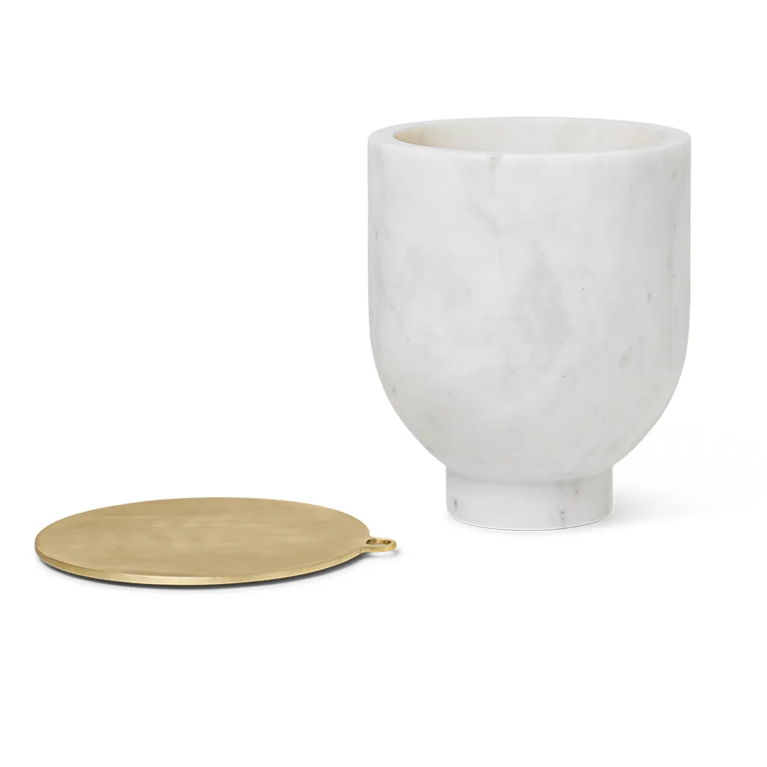 Alza pojemnik na lód, white marble Ferm Living