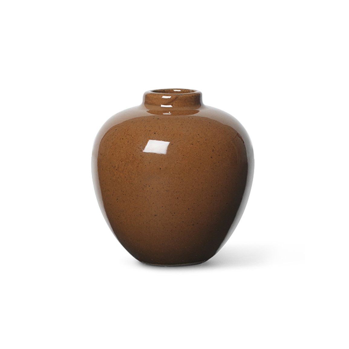 Ferm Living Ary small mini wazon Soil | Skandynawski Design | Wazony | Brązowy
