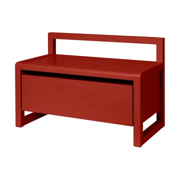 Ławeczka z przechowywaniem Little architect - Poppy Red, 60×30×41,2 cm - Ferm Living