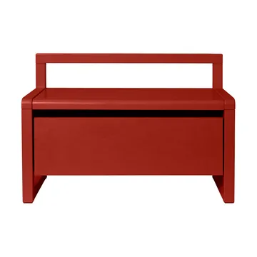 Ławeczka z przechowywaniem Little architect - Poppy Red, 60×30×41,2 cm - Ferm Living