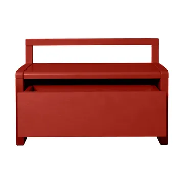 Ławeczka z przechowywaniem Little architect - Poppy Red, 60×30×41,2 cm - Ferm Living
