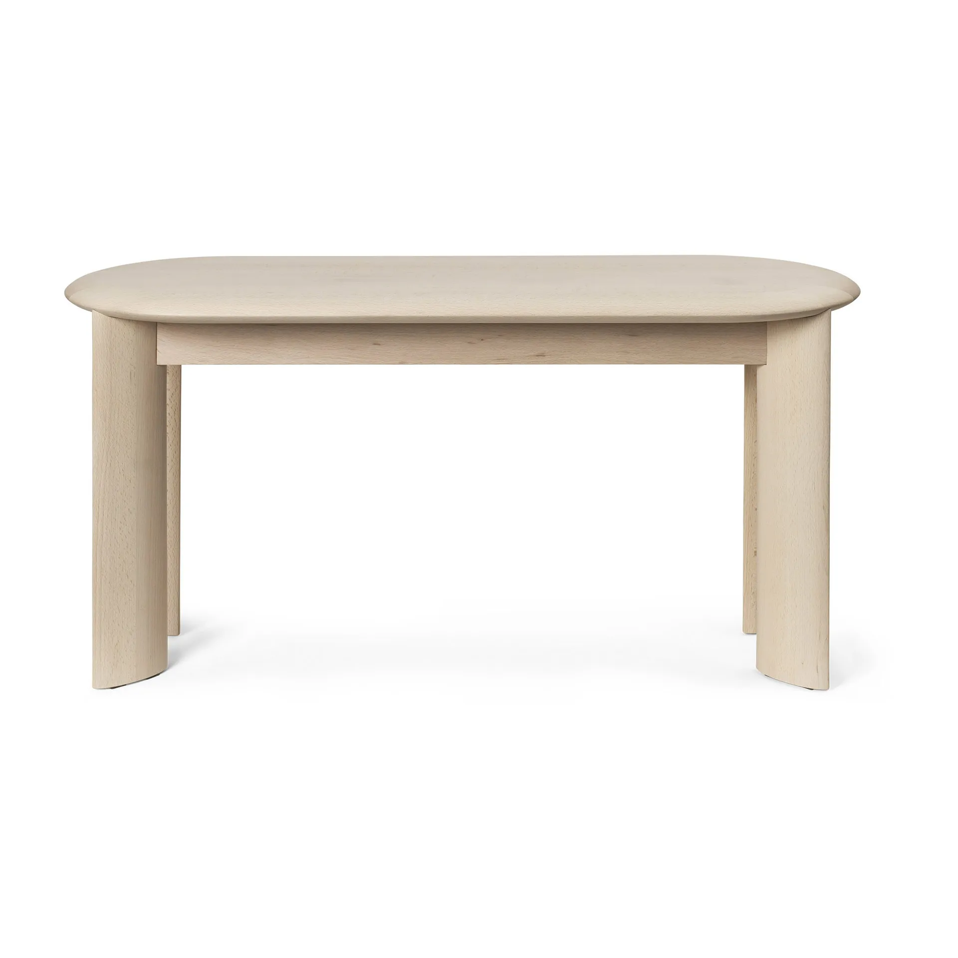 Ławka Bevel, White Oiled Beech Ferm Living