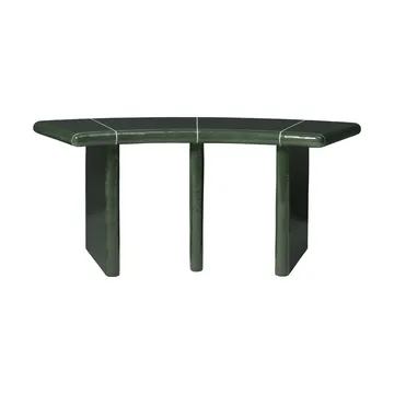 Ławka Deya Curved - Dark green, 110x40x45,5 cm - Ferm Living