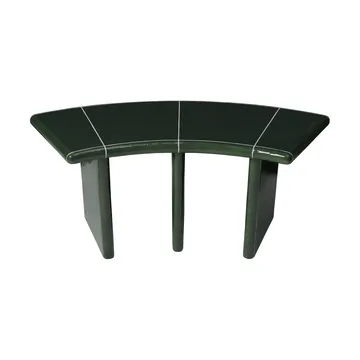 Ławka Deya Curved - Dark green, 110x40x45,5 cm - Ferm Living