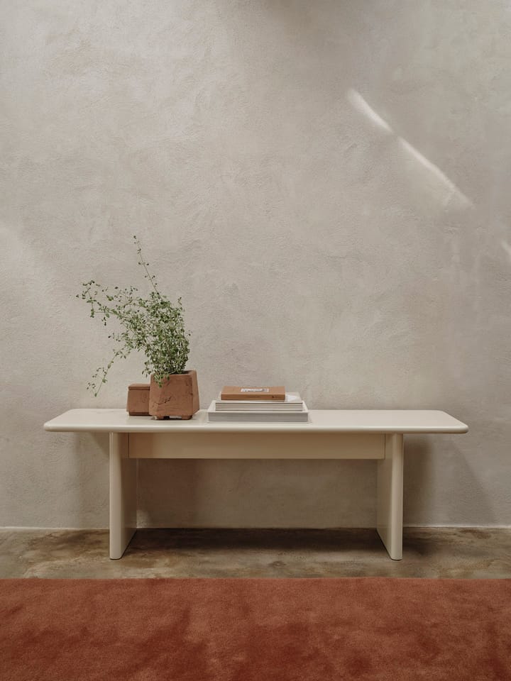 Ławka Rink 140 cm, Eggshell Ferm Living