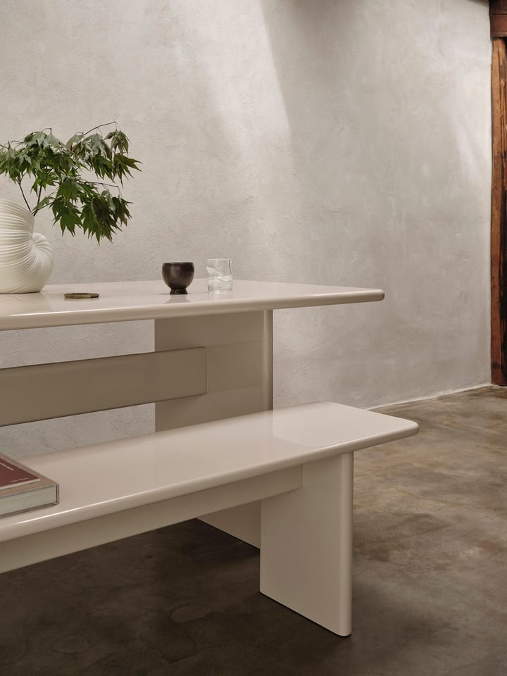 Ławka Rink 200 cm, Eggshell Ferm Living