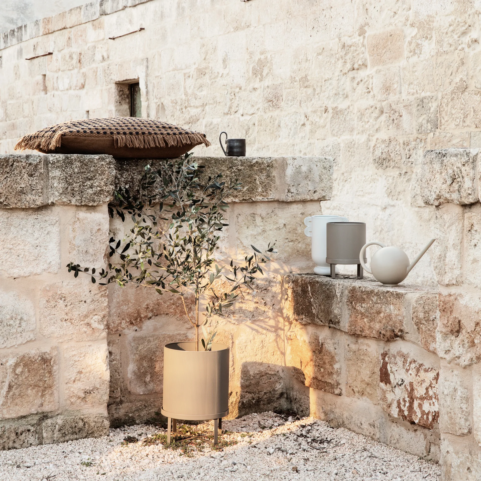 Bau doniczka, duża Ø28 cm, Beżowa Ferm Living