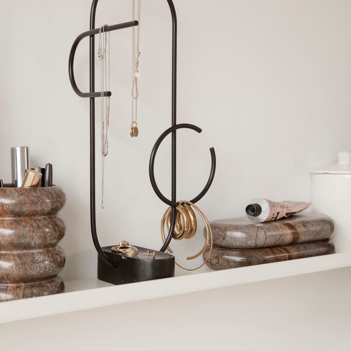 Bendum pojemnik do przechowywania, marmur, brown marble Ferm Living