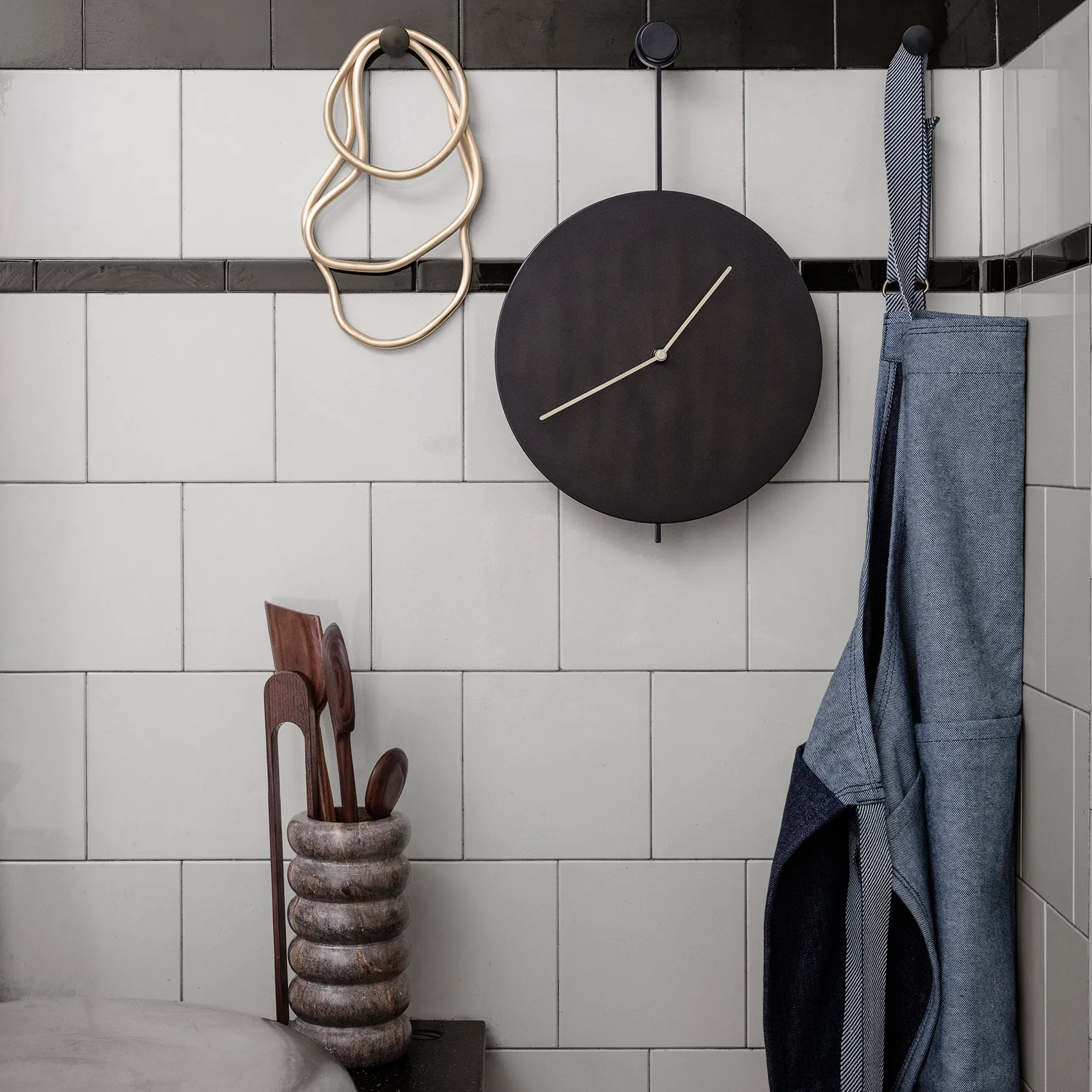 Bendum wazon, marmur, brown marble Ferm Living