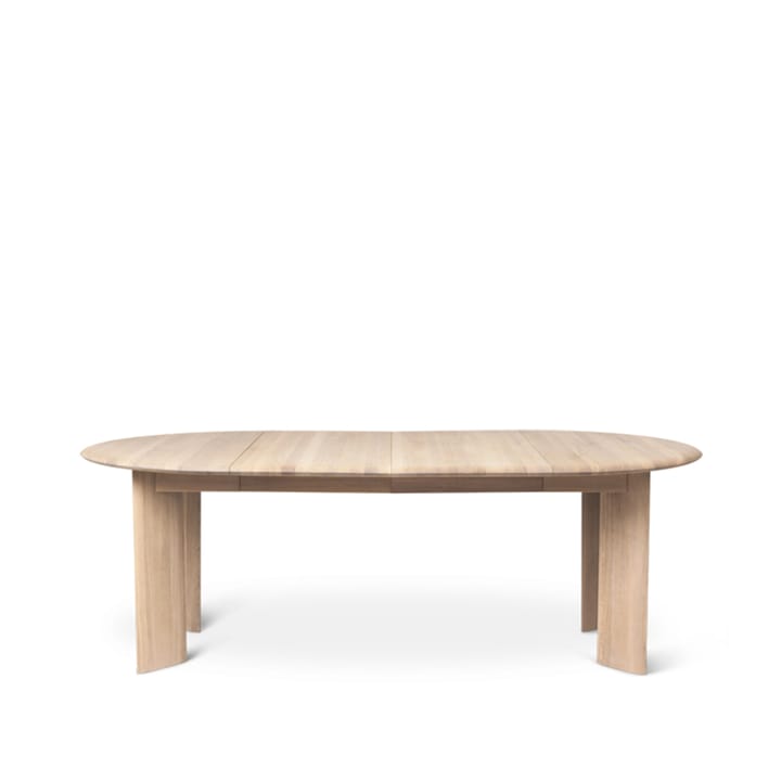 Bevel Extendable stoł - oak white oiled, inkl. zawiera 2 wkładki 50 cm - Ferm Living