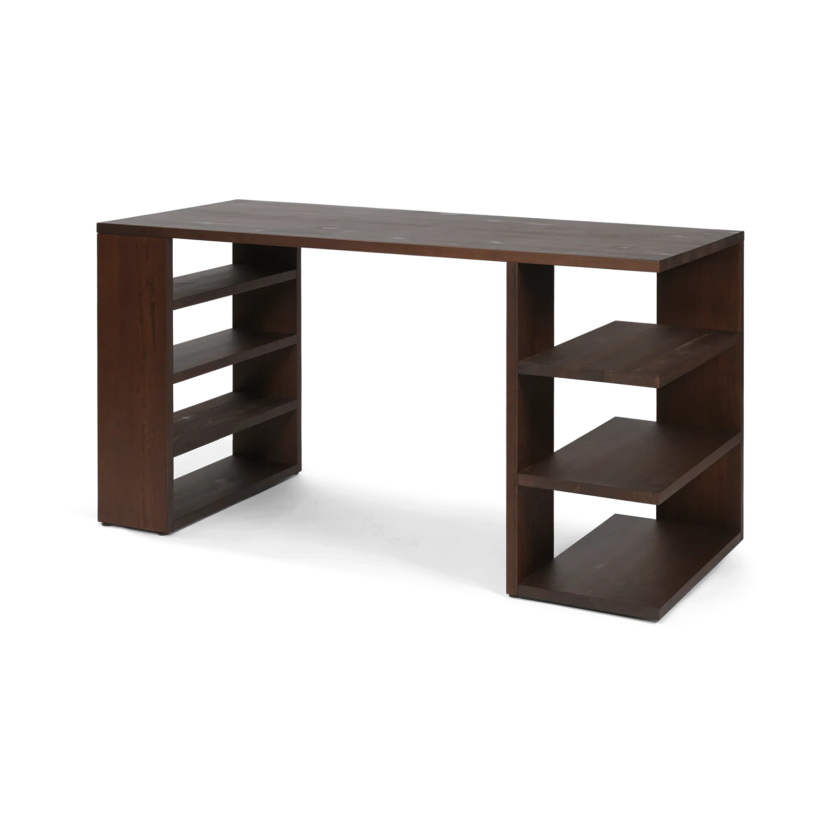Biurko Edre 137x65x73,5 cm, Ciemno zabarwiona sosna Ferm Living