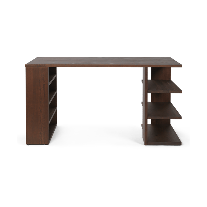 Biurko Edre 137x65x73,5 cm, Ciemno zabarwiona sosna Ferm Living