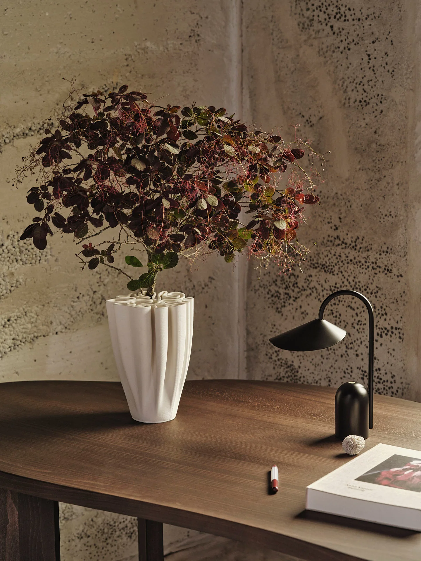 Biurko Tarn 90x170 cm, Dark stained beech Ferm Living