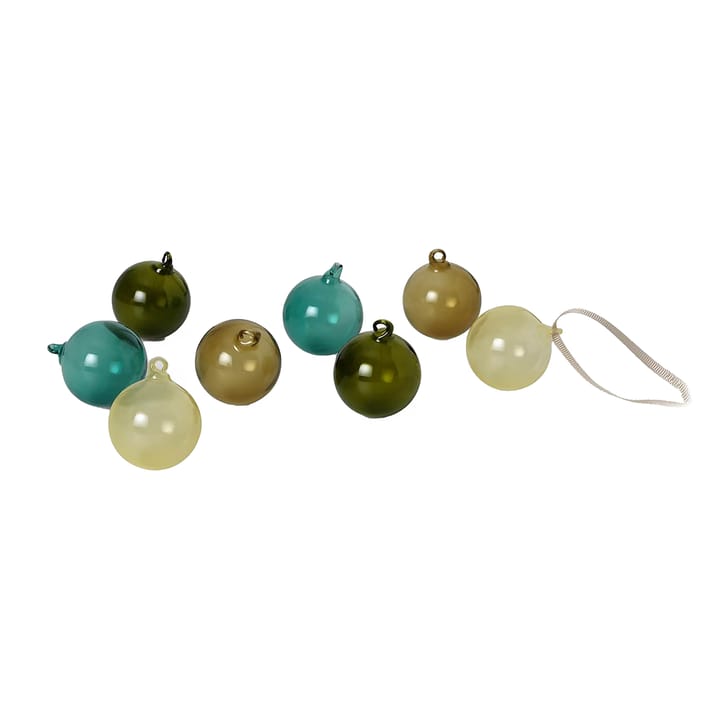 Bombka świąteczna small 8-pak, mixed dark Ferm Living