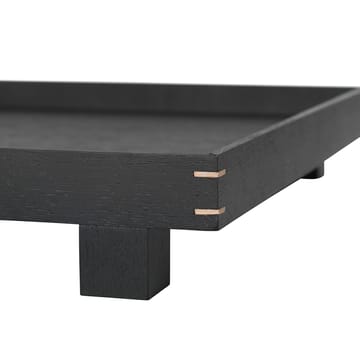 Bon drewniana taca duża - black-stained oak - Ferm Living