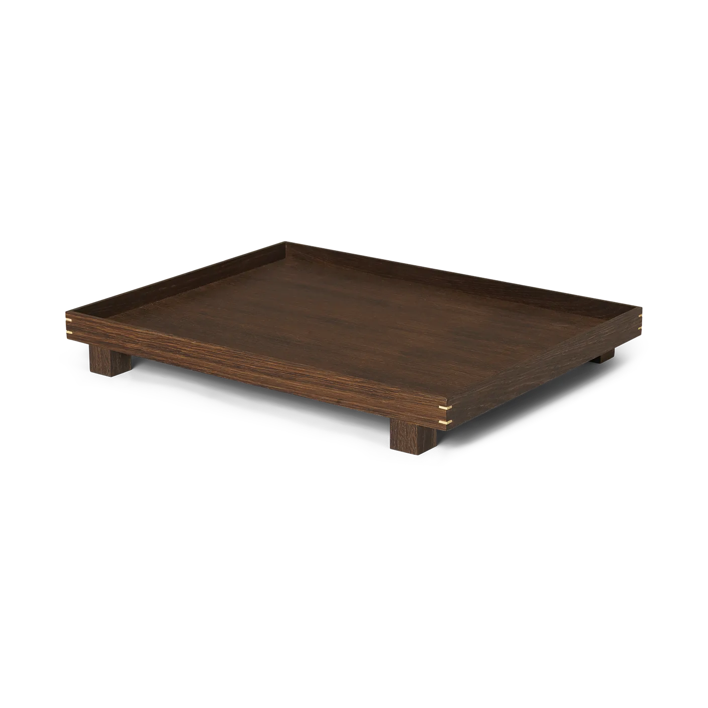 Bon drewniana taca duża, Smoked oak Ferm Living