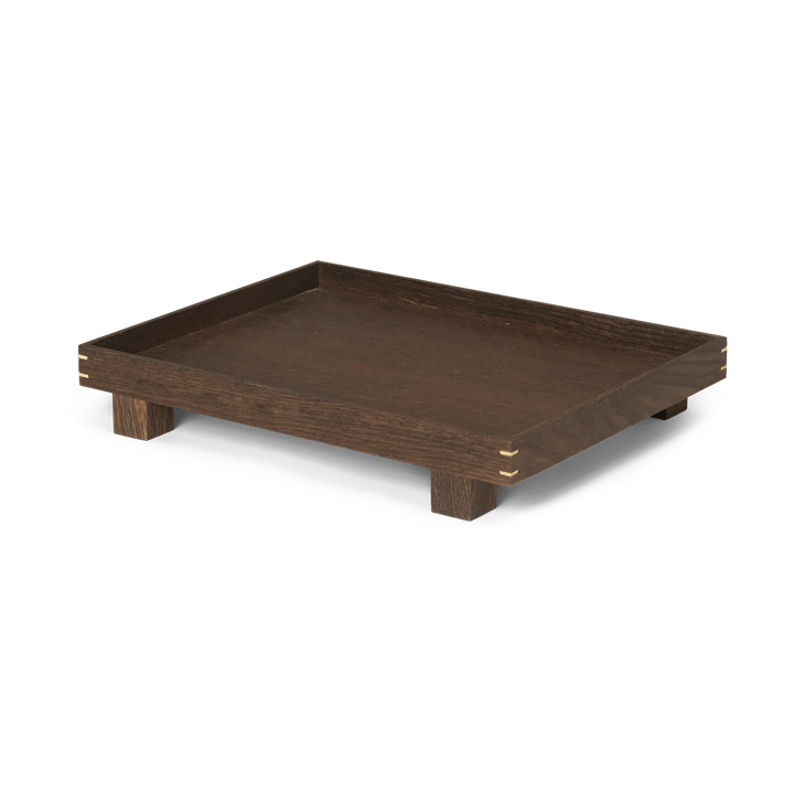 Bon drewniana taca mała - Smoked oak - Ferm Living