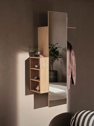 Bon hallway cabinet wieszak z lustrem - Oiled Oak - Ferm Living