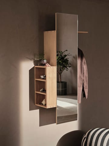 Bon hallway cabinet wieszak z lustrem - Oiled Oak - ferm LIVING